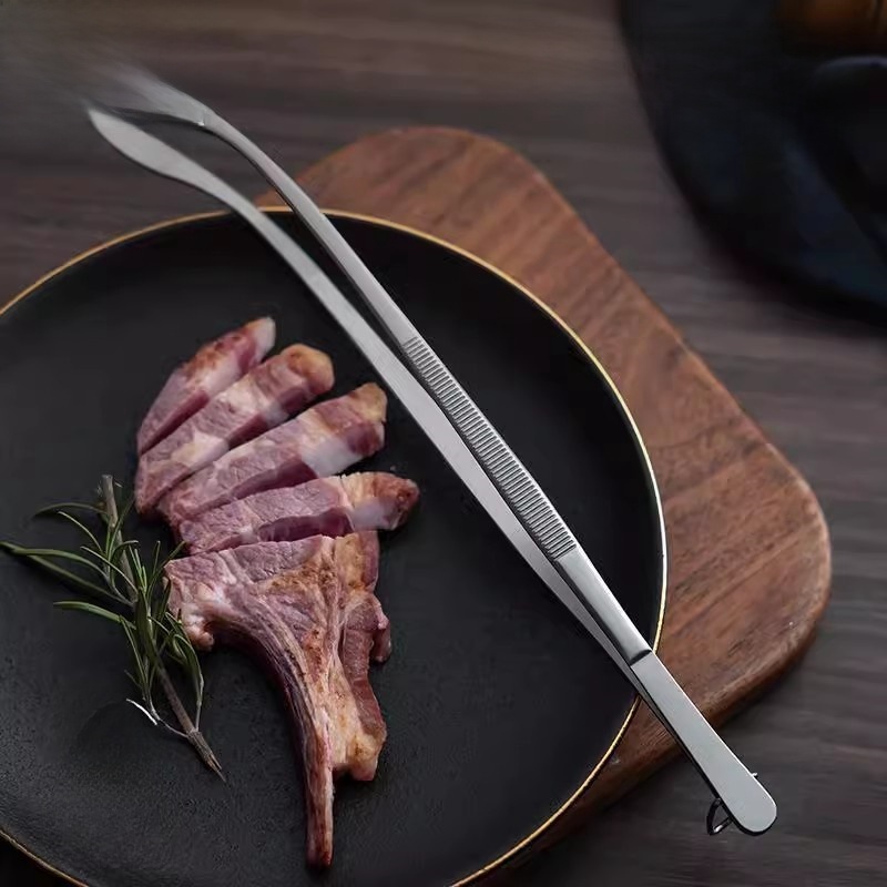 Home Cooking Steak - 스테인레스 스틸 롱 키친 클램프 음식