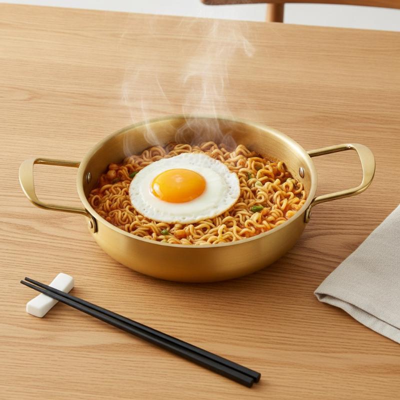 Home Cooking Restaurant - 스테인리스 스틸 핫팟, 이중 손잡이, 식품