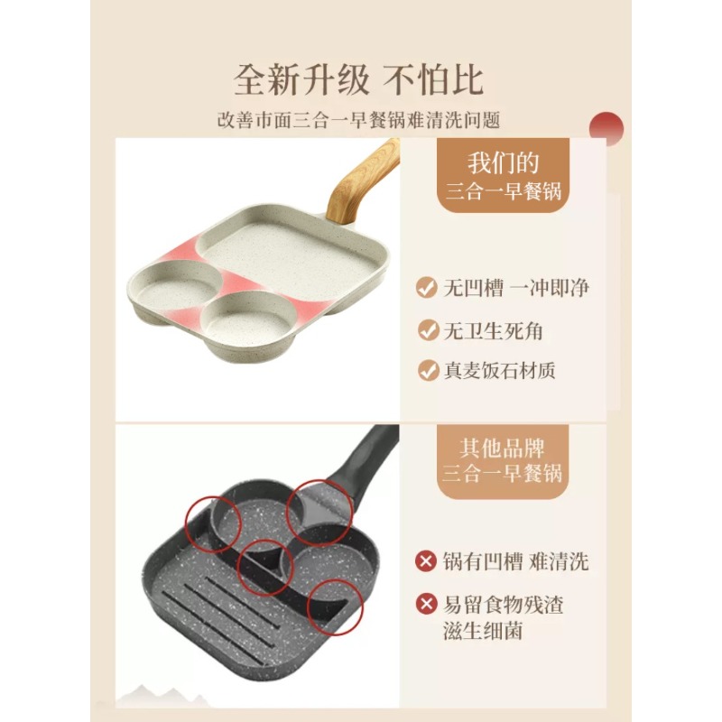 3-in-1 아침 식사용 프라이팬, 달걀 버거 스테이크 - Home Cooking Steak 리뷰 및 가격