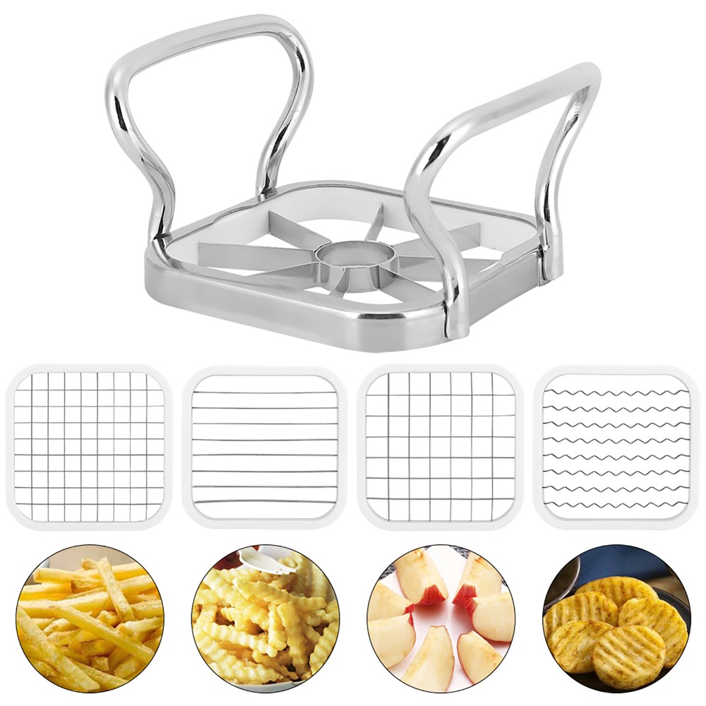 스테인리스 스틸 프렌치 프라이 커터 수동 5 in 1  - Home Cooking In French 리뷰 및 가격