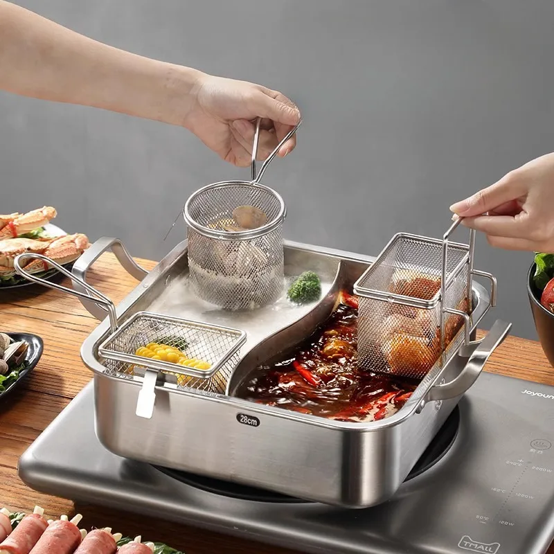 후크 달린 냄비 소쿠리 필터, 스테인레스 스틸 채반 스 - Home Cooking In French 리뷰 및 가격